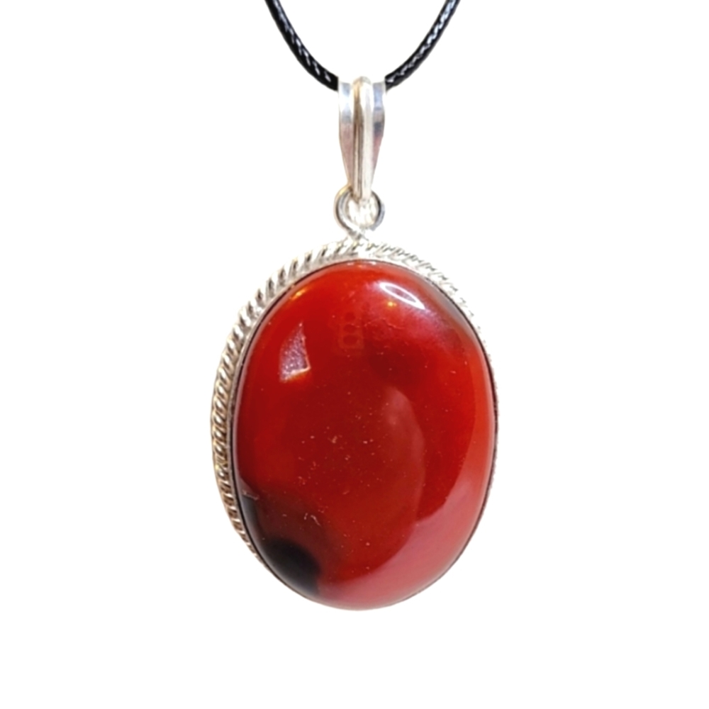 BOTSWANA LACE AGATE PENDANT - ARTISAN